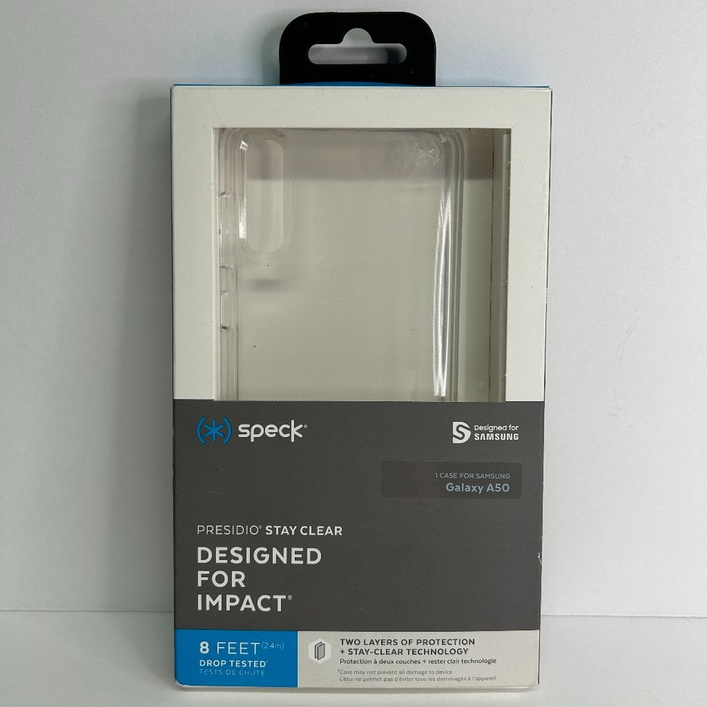 Samsung Galaxy A50 Speck Presidio Stay-Clear Hard Case